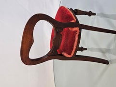 Late20th Century Victorian Style Balloon Back Mahogany Doll Parlor Chair
