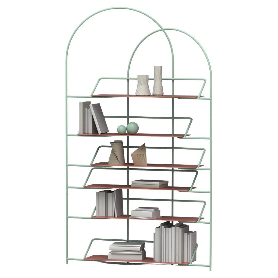 LateB Metal Contemporary Sculptural Bookcase Made in Italy by LapiegaWD