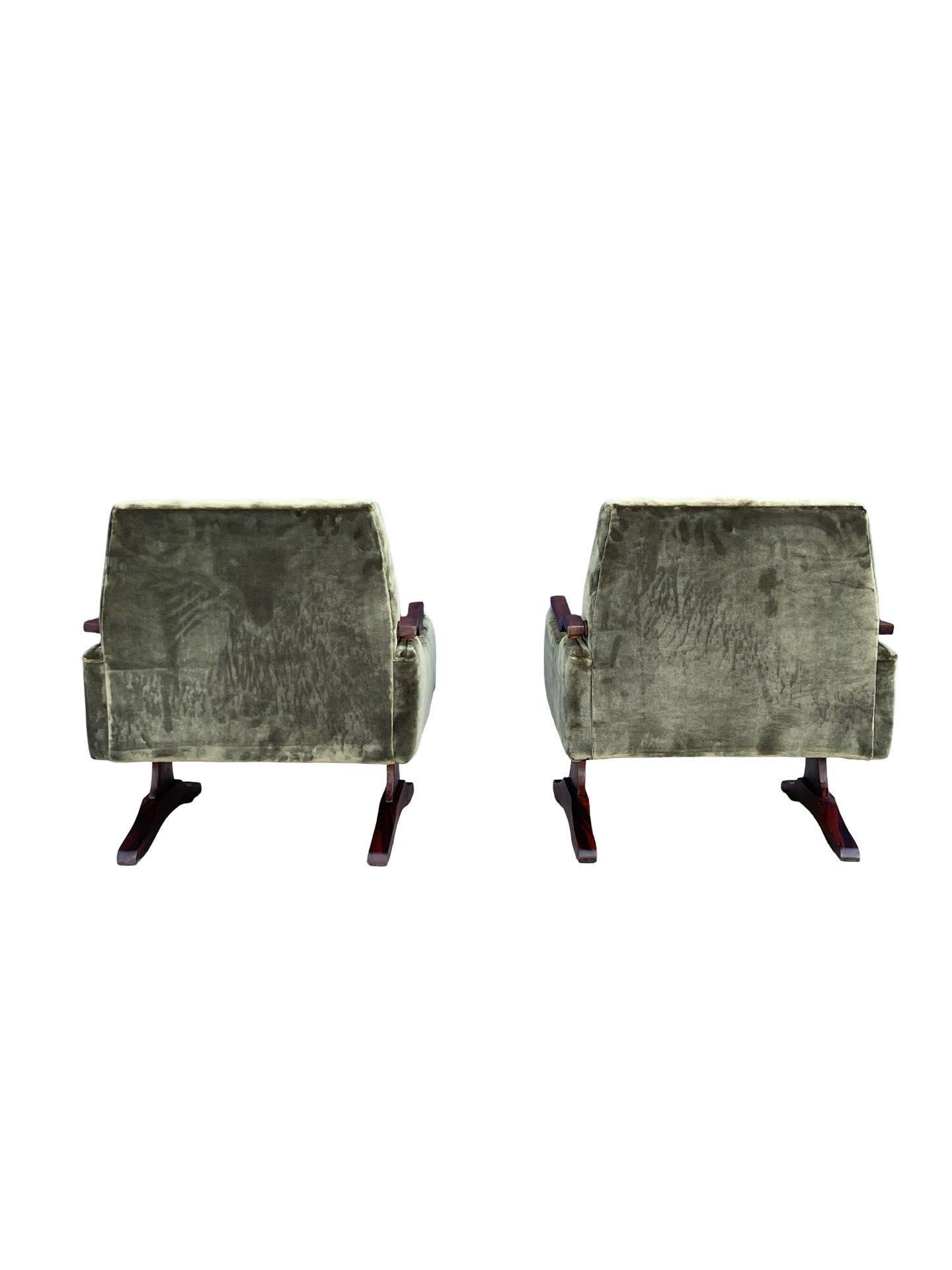 Mid-Century moderno Sedie lounge L'Atelier in palissandro brasiliano di Jorge Zalszupin, anni '60 in vendita