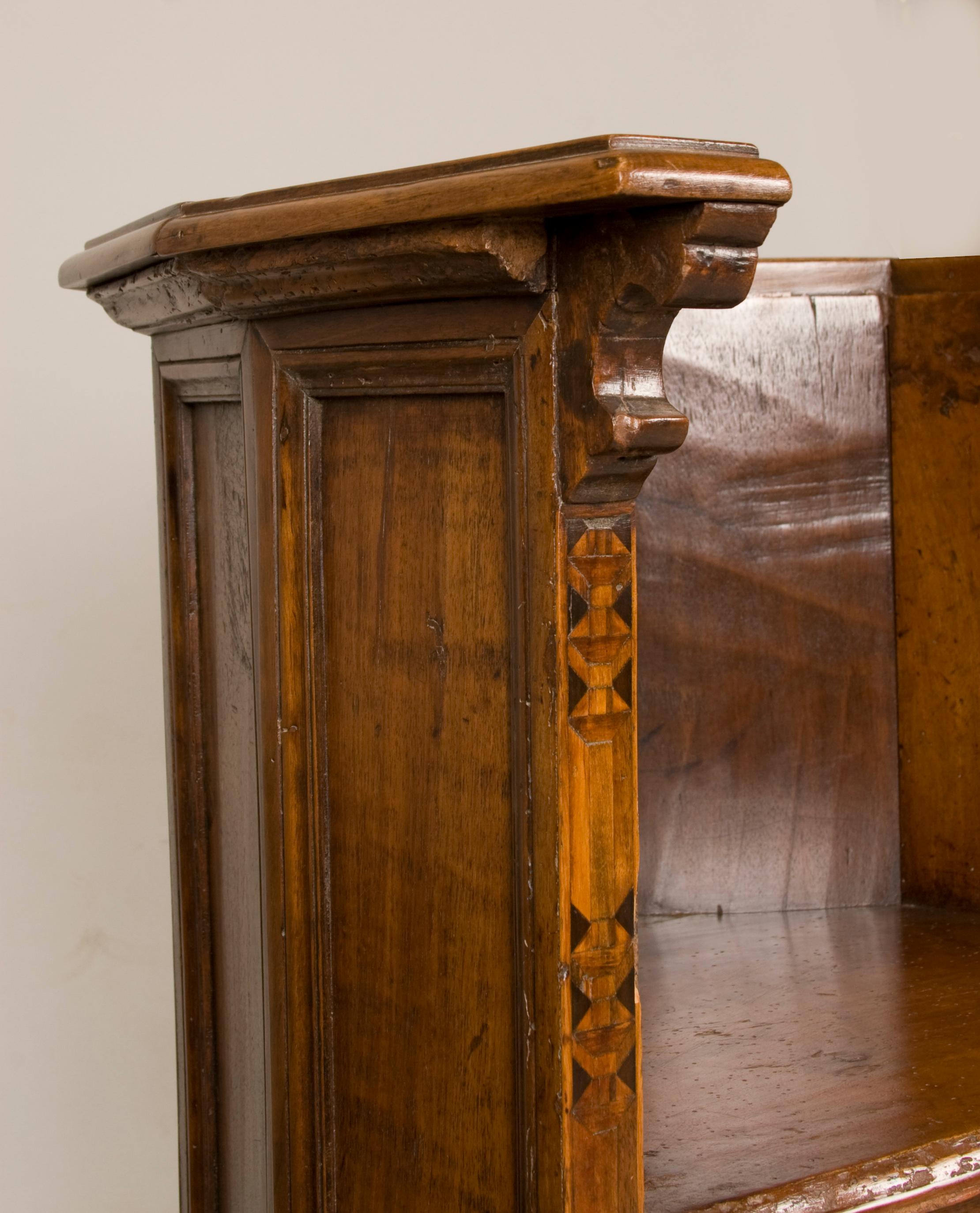 Inlay Later 16th to Early 17th Century Italian Renaissance Walnut Chairs For Sale