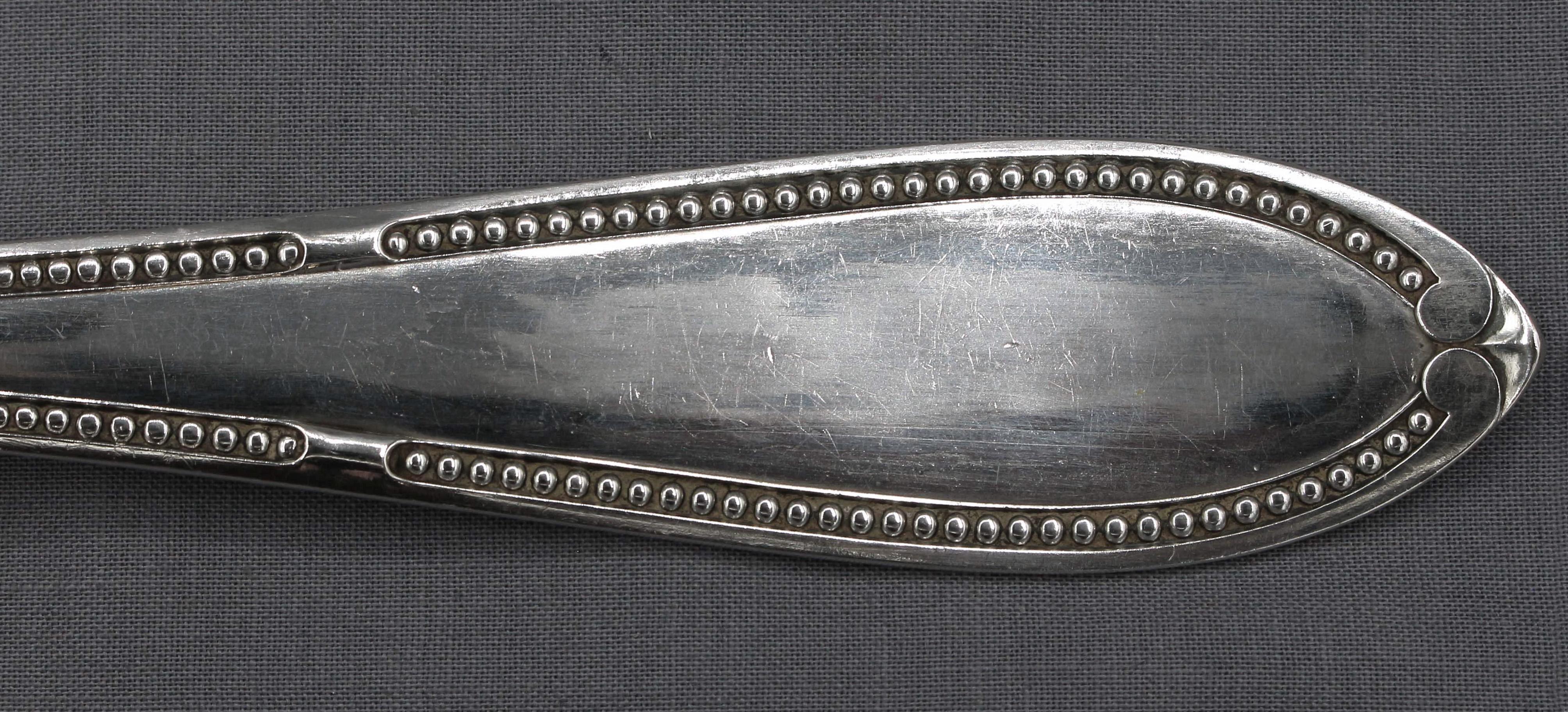 Deutsche 800er Silberlöffel-Schöpfkelle von Adolf Lewin aus dem späten 19. Jahrhundert im Angebot 2