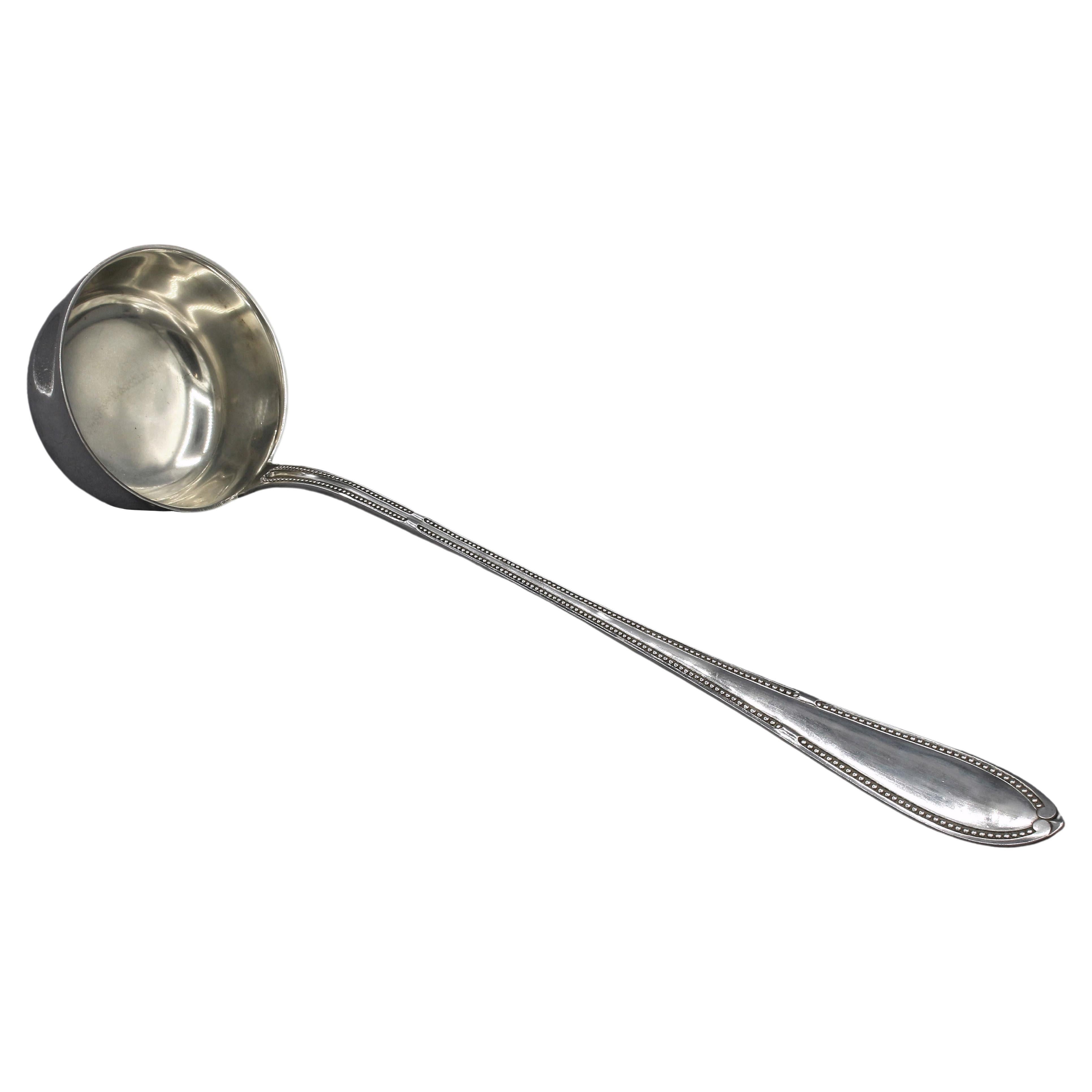 Later 19th Century German 800 Silver Punch Ladle by Adolf Lewin For Sale