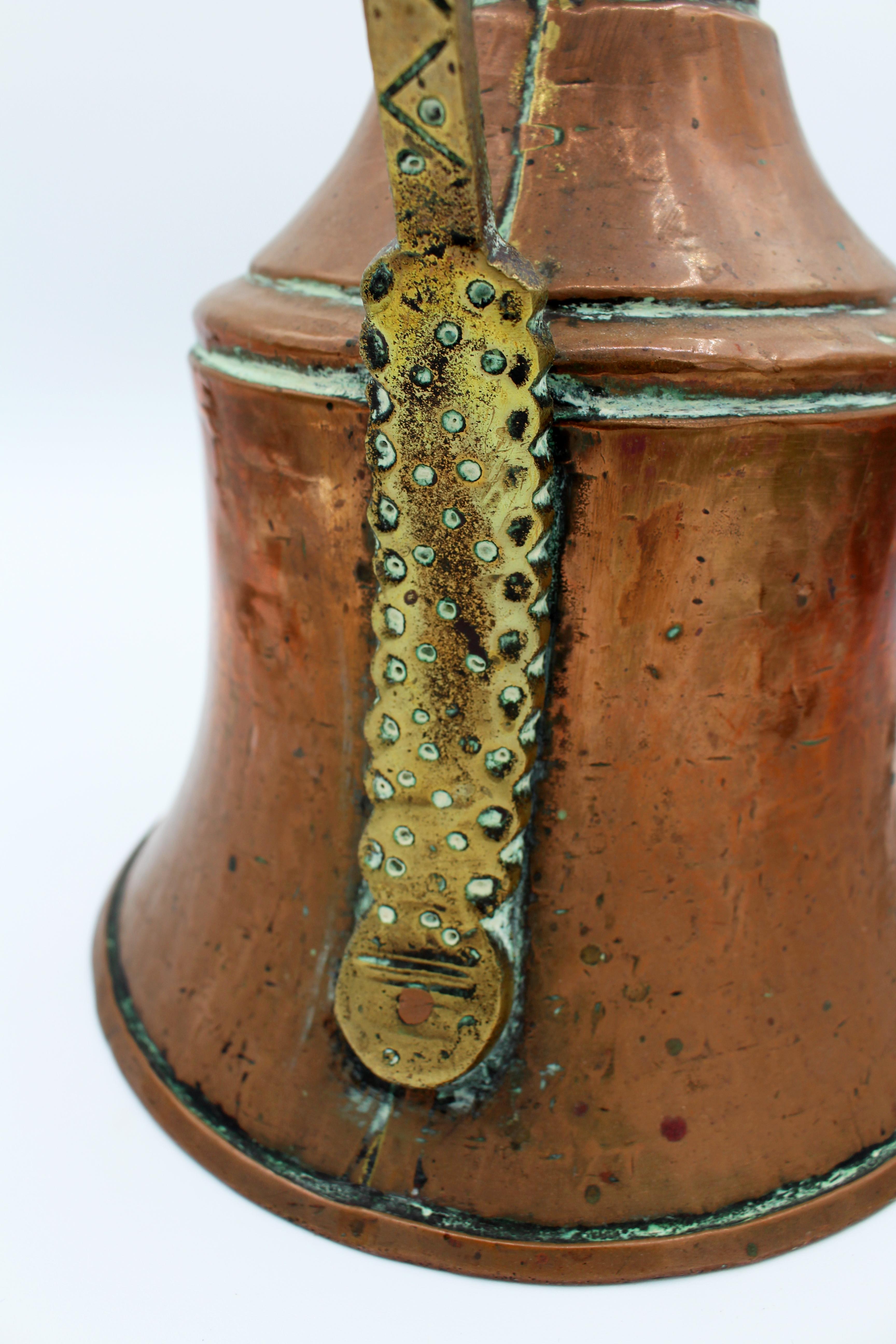 Later 19th Century Large Eastern Copper Flagon 5