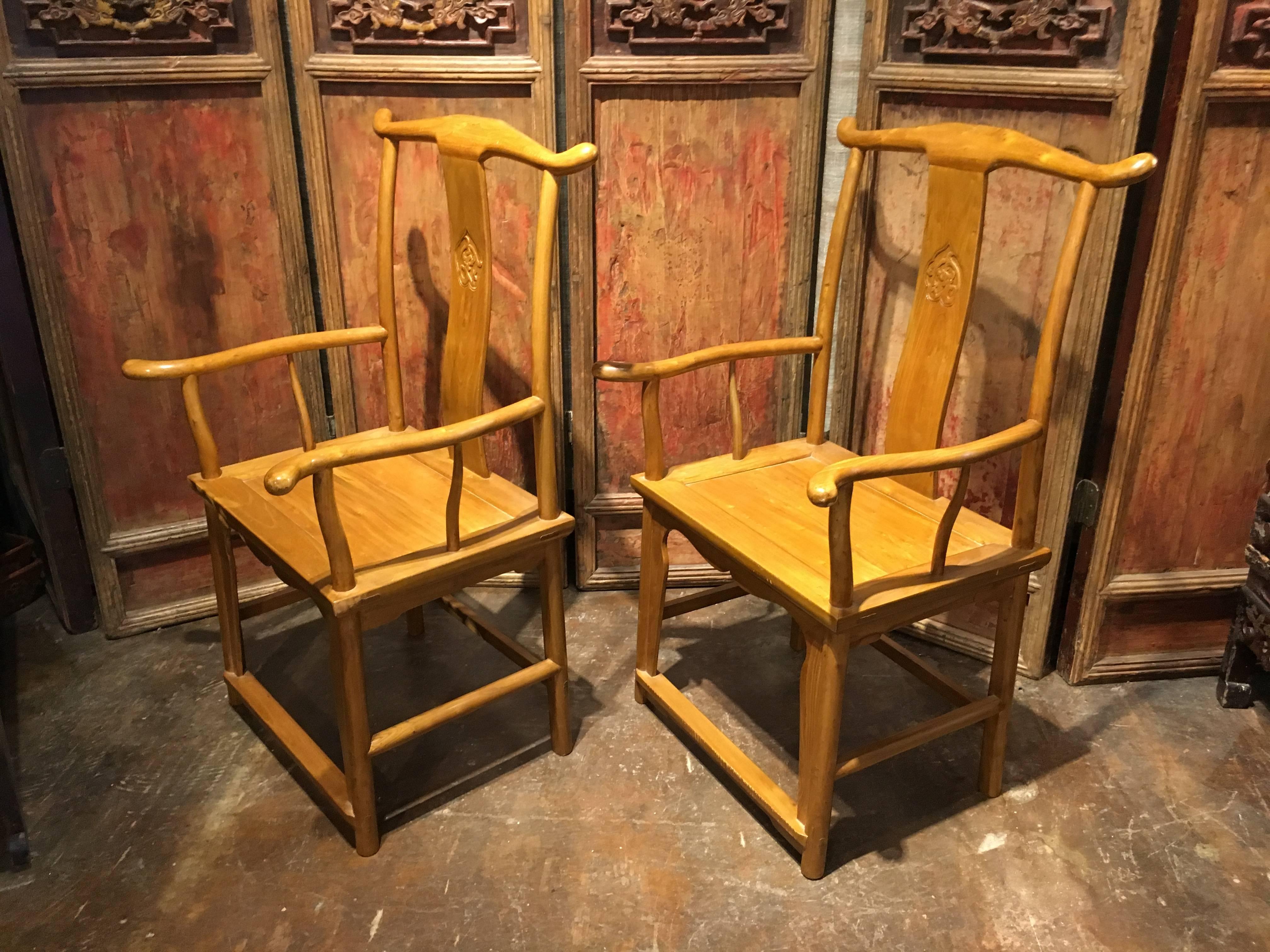 chinese yoke back chair