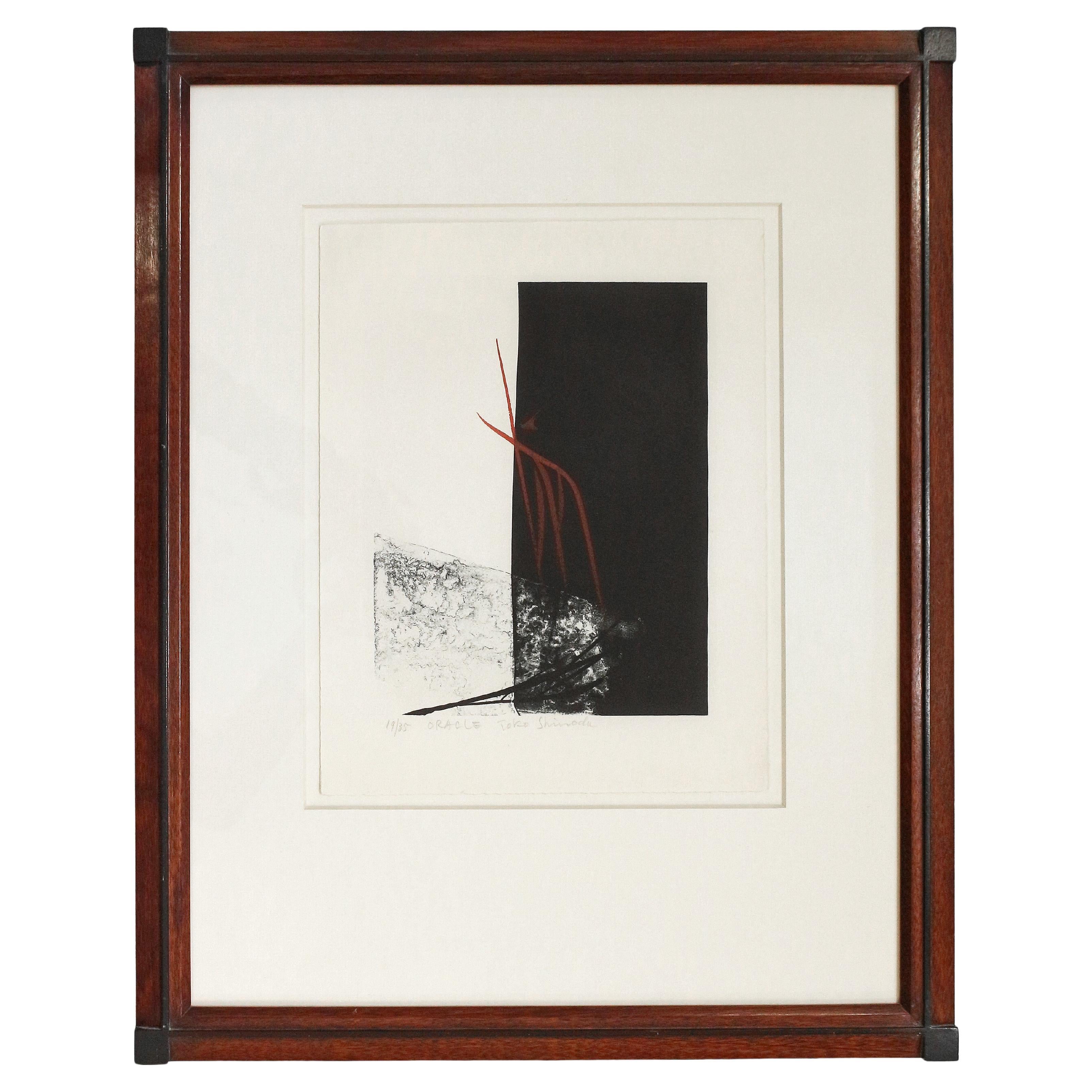 Later 20th Century "Oracle" Lithograph by Toko Shinoda