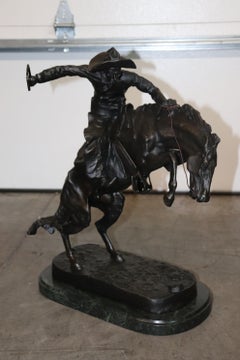 Later Replica Bronco Buster by Frederic Remington Bronze Sculpture