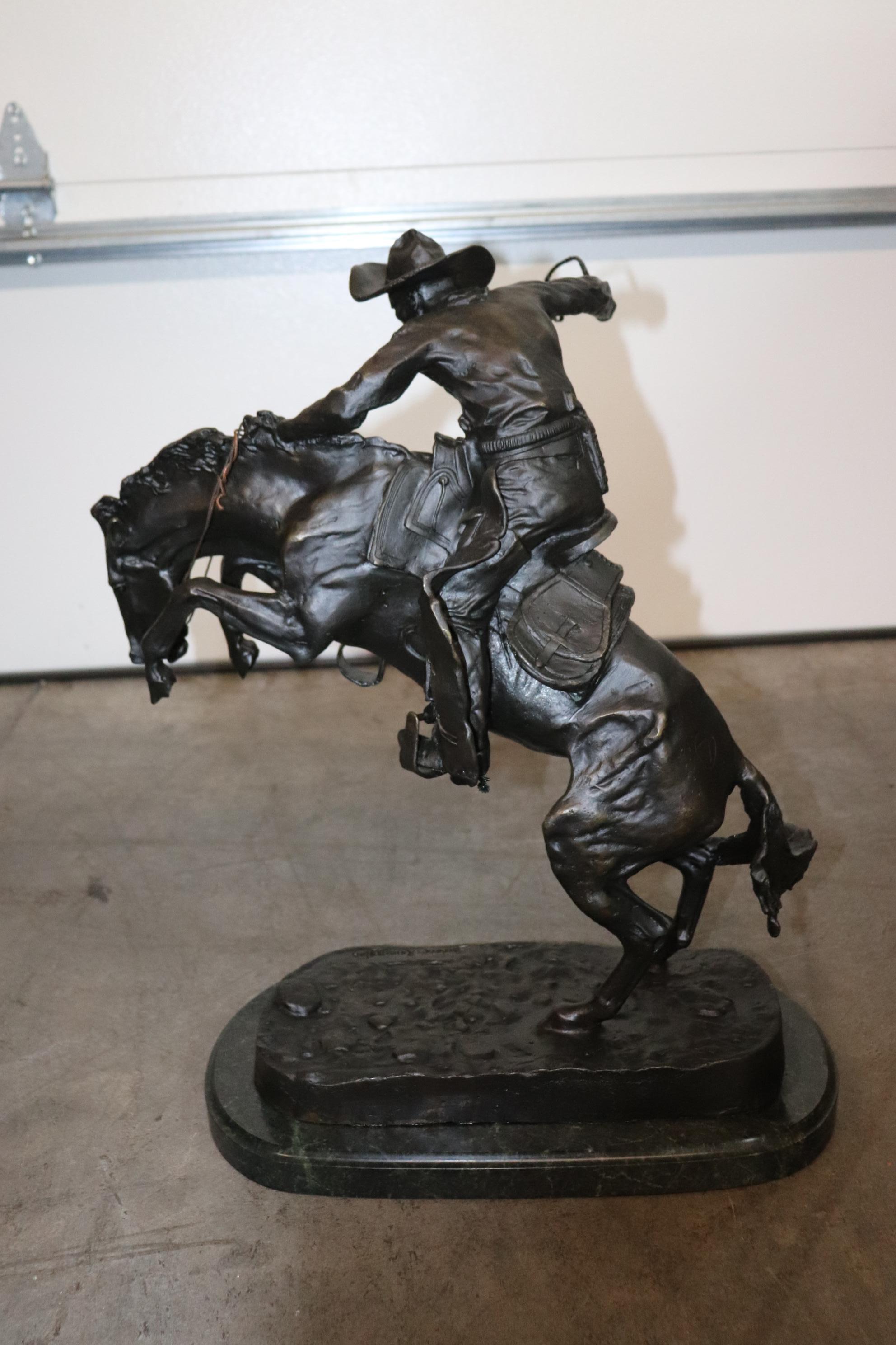 frederic remington bronco buster reproduction