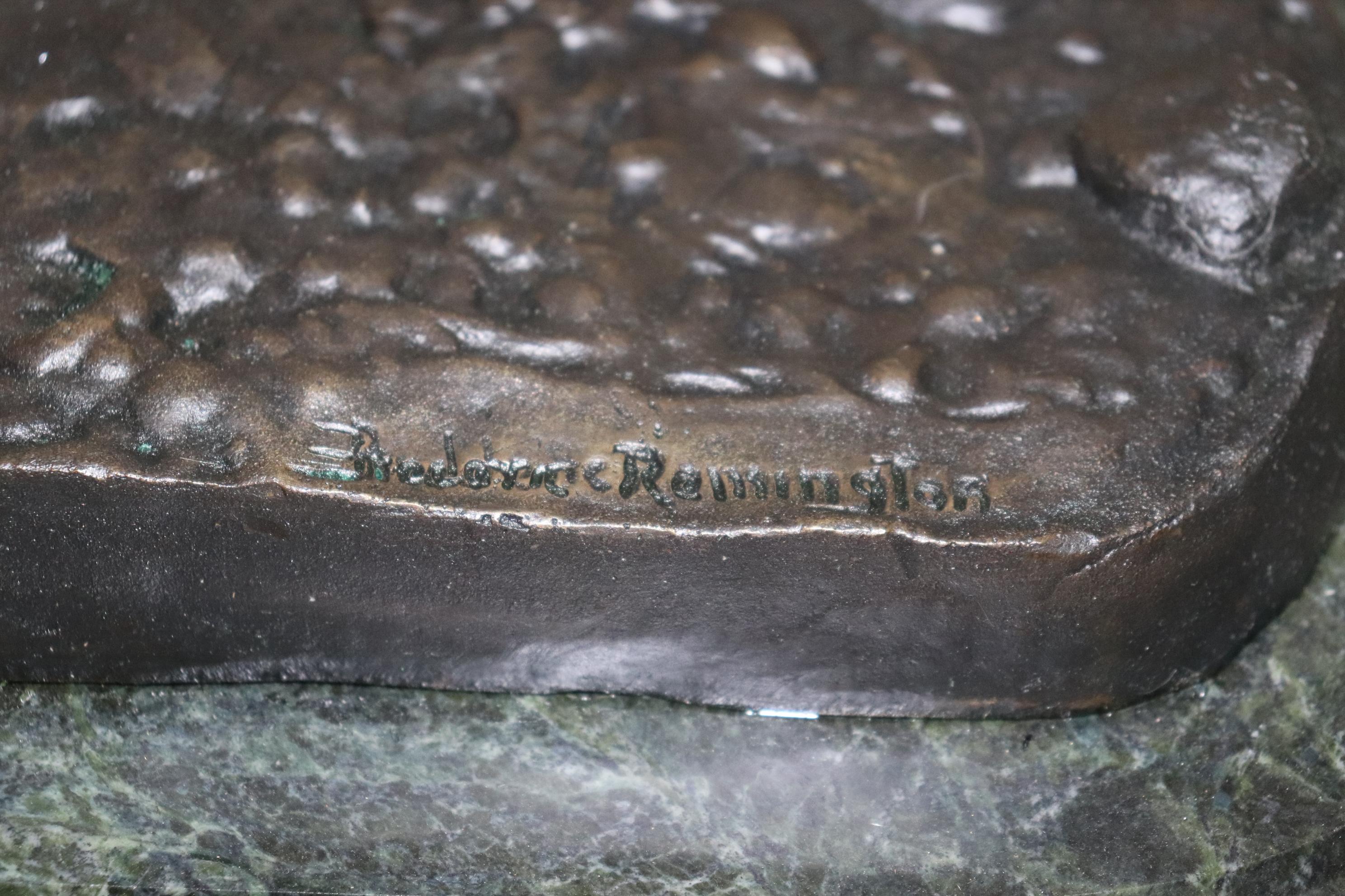 American Later Replica Bronco Buster by Frederic Remington Bronze Sculpture