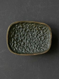 Lateral Bronze Push-Pull Handle with Abstract Pattern European 20th Century