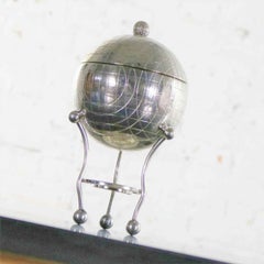 Latham & Morton Silver Plate Egg Warmer Globe Orb Shape Victorian