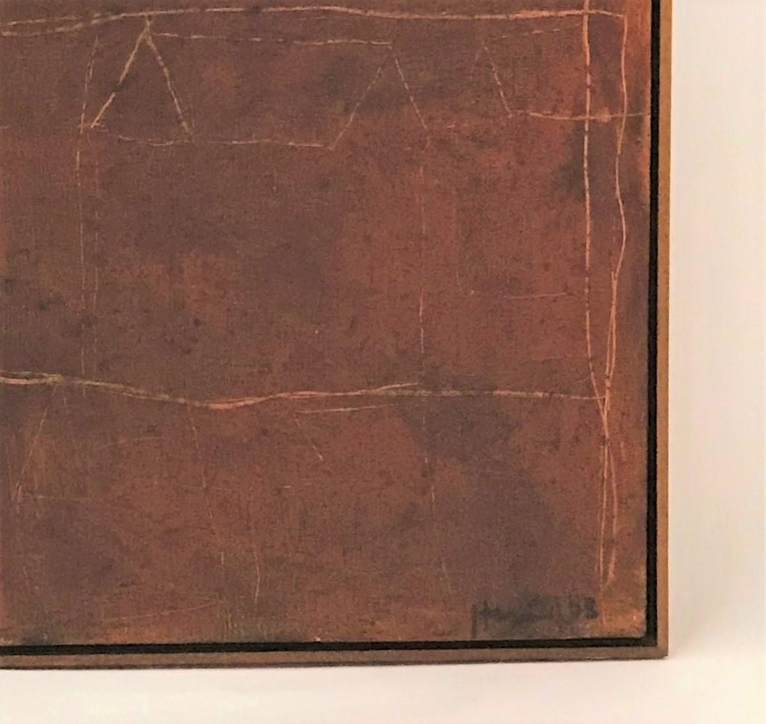 Artista latinoamericano Sergio Hernandez Oaxaca, Messico, Olio su tela di grandi dimensioni 1983 in vendita 4