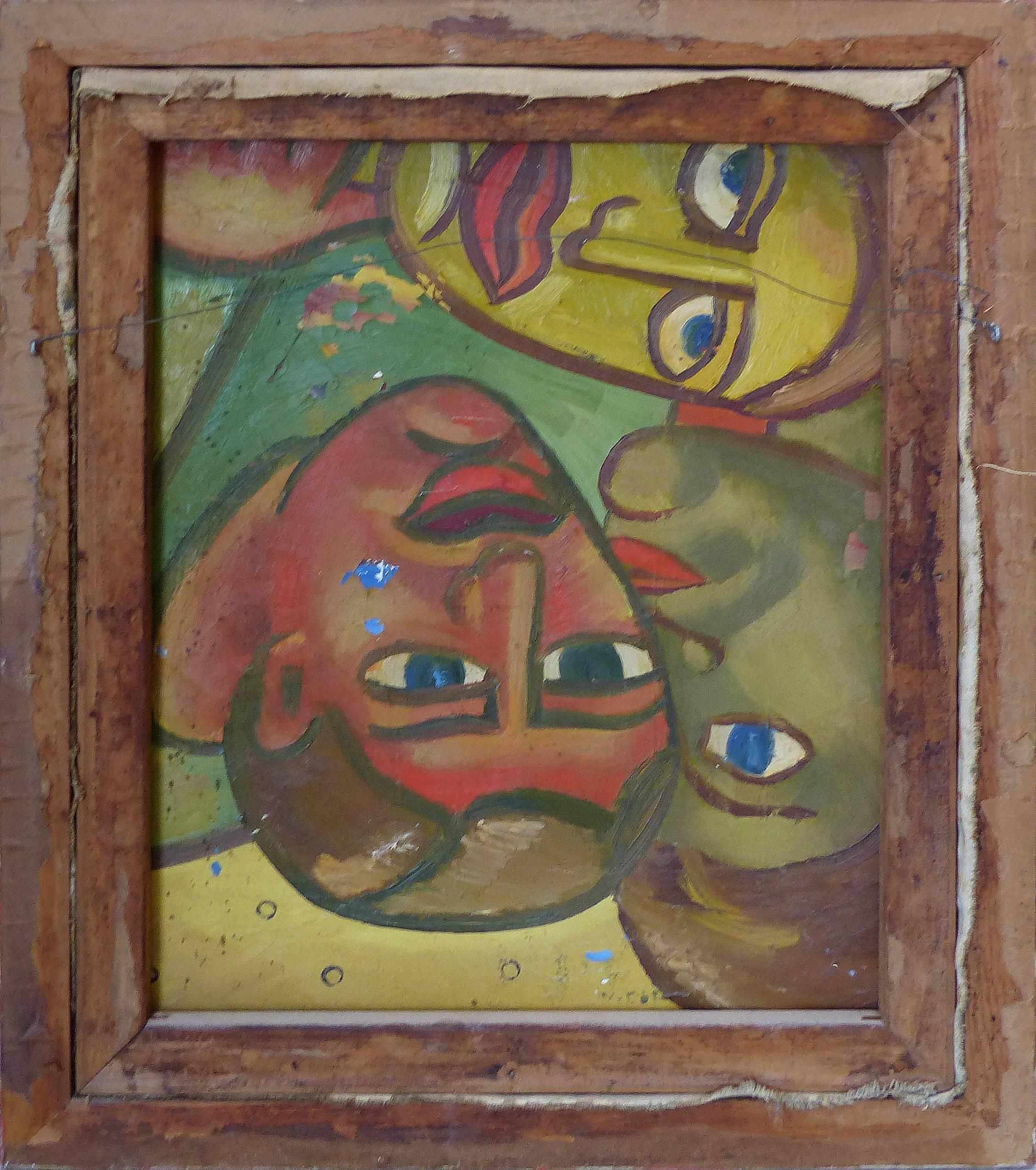 Peinture à l'huile latino-américaine à la manière de Diego Rivera:: années 1920-1930 3
