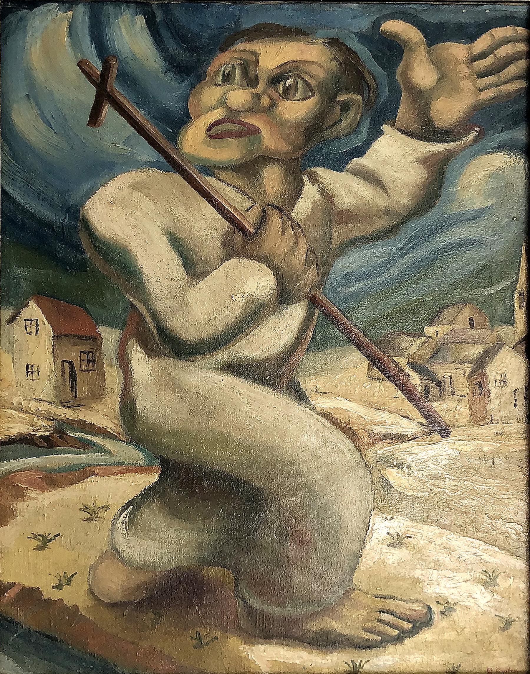 La peinture à l'huile latino-américaine à la manière de Diego Rivera, années 1920-1930

Est proposée à la vente une huile sur toile des années 1930-1940 à la manière du muraliste latino-américain Diego Rivera, connu pour ses figures stylisées.