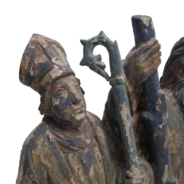 Latin American Religious Santos Carving, Mexican, 19th Century at 1stDibs