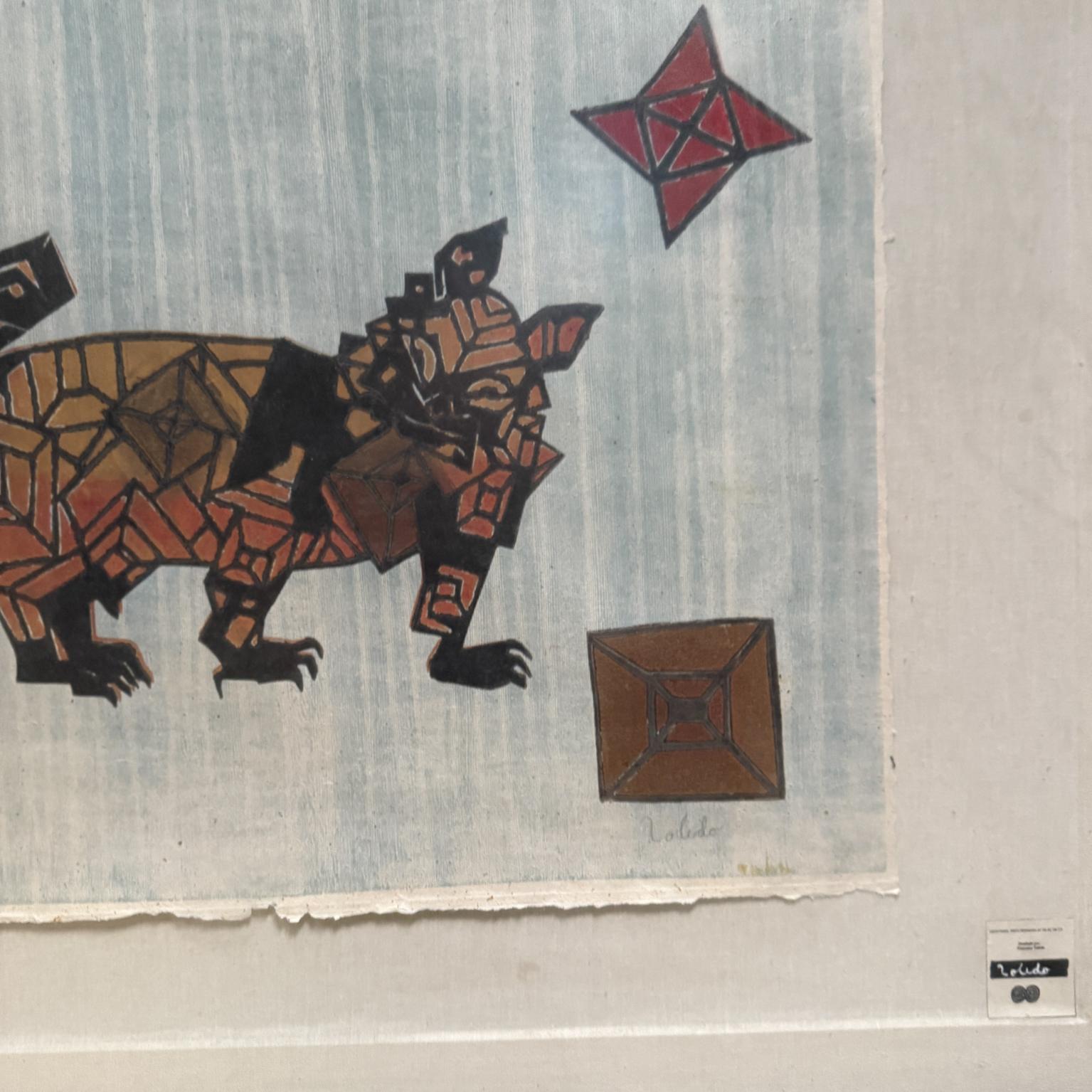 Art latino Francisco Toledo Modernist Cat Oaxaca, Mexique en vente 2
