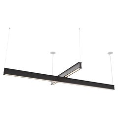 Latis Cross Chandelier by RBW in Black Anodized Aluminum 4' by 8'