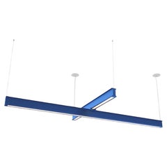 Latis Cross Chandelier by RBW in Blue Anodized Aluminum 4' by 8'
