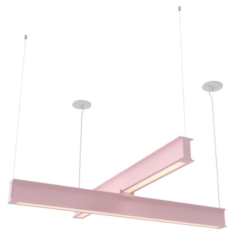 Latis Cross Kronleuchter von RBW in Chalk Pink Pulverbeschichtetes Aluminium 4' x 4'