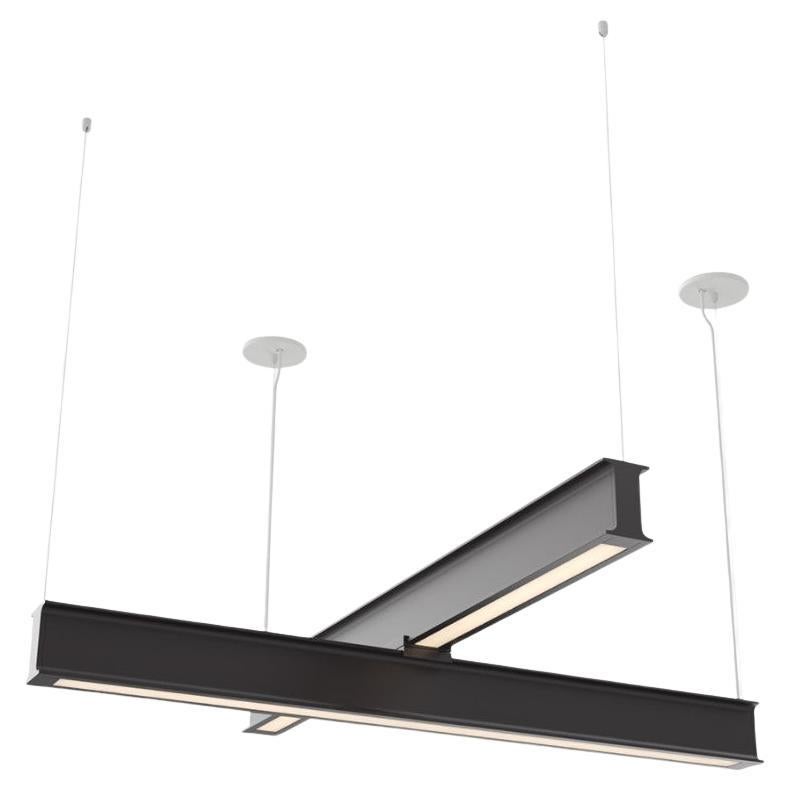 Latis Cross Kronleuchter von RBW in matt weiß pulverbeschichtetem Aluminium 4' x 4' (Moderne) im Angebot