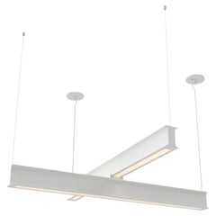 Latis Cross Chandelier by RBW in Matte White Powder Coated Aluminum 4' by 4'