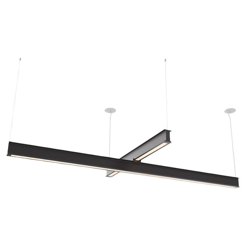 Latis Cross Kronleuchter von RBW aus pulverbeschichtetem Aluminium in Mattweiß 4' x 8' (Moderne) im Angebot
