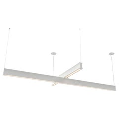 Latis Cross Chandelier by RBW in Matte White Powder Coated Aluminum 4' by 8'