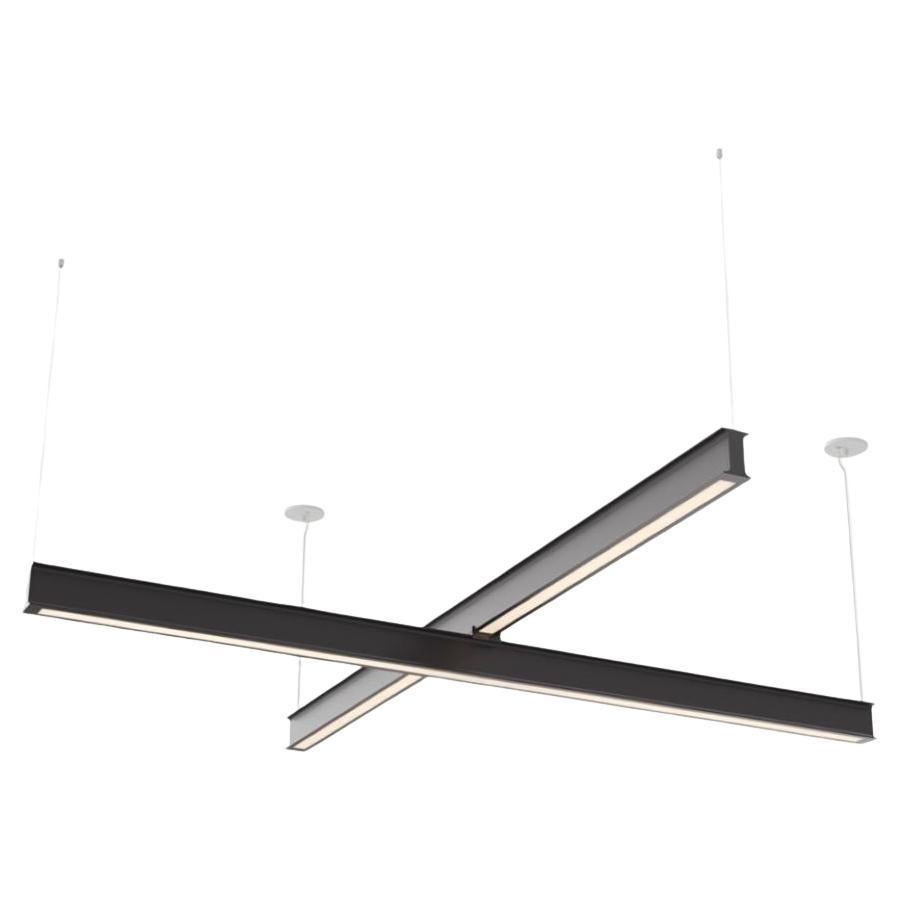 Latis Cross Kronleuchter von RBW aus pulverbeschichtetem Aluminium in Mattweiß 8' x 8' (Moderne) im Angebot