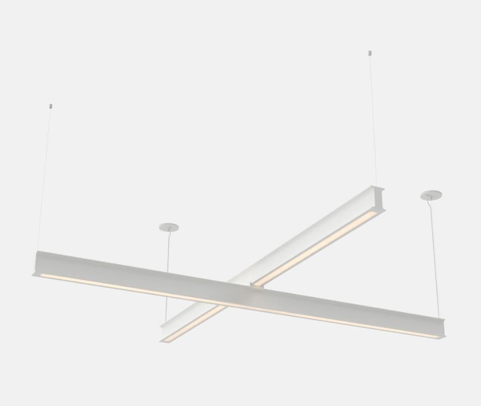 Latis Cross Kronleuchter von RBW in Natural eloxiertem Aluminium 8' durch 8' im Angebot 3