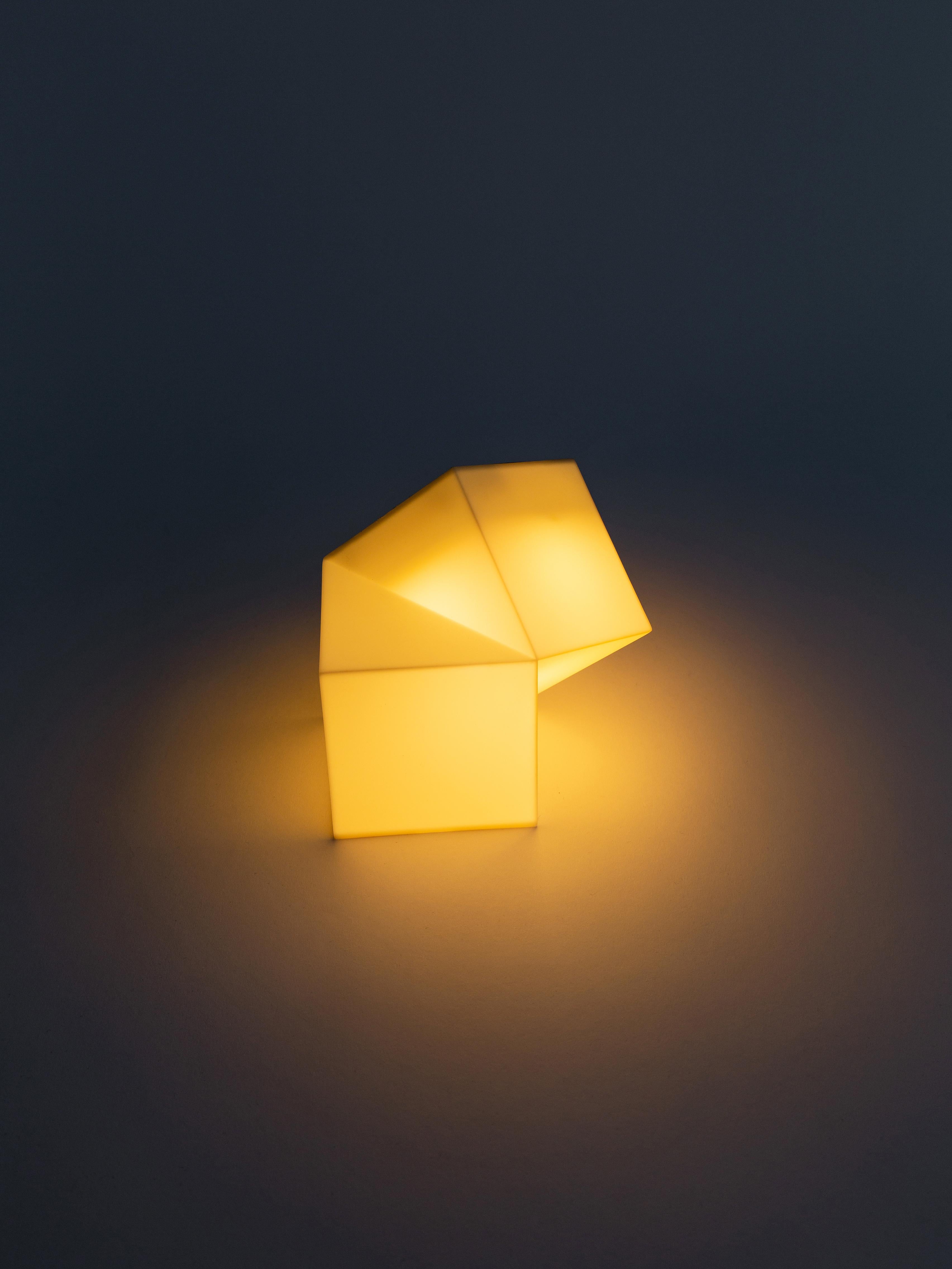 American Latitude Light, 3D Printed Contemporary Solar-Powered Translucent, Customizable For Sale