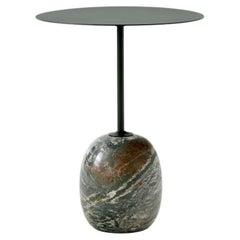 Lato LN8 Deep Green Steel & Verde Alpi Marble, Side Table for &Tradition