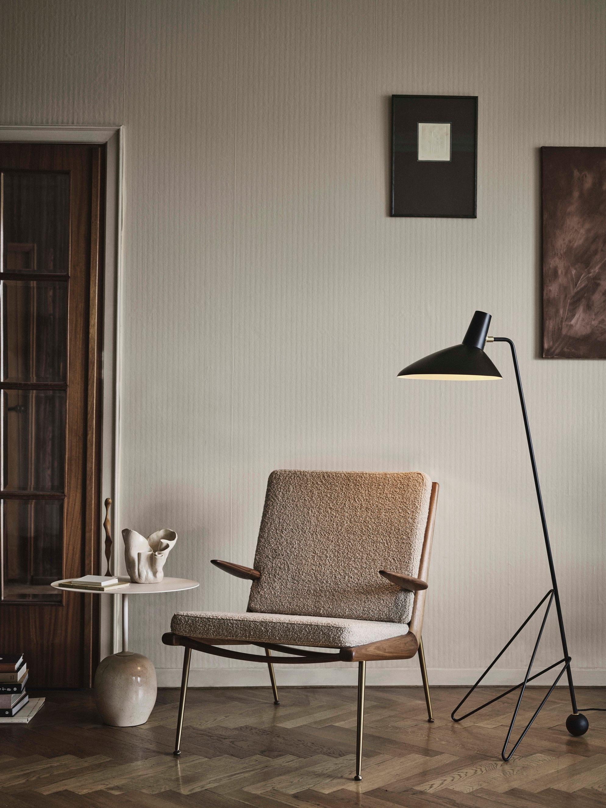 Lato LN8, Round White Steel & Marble, Side Table by Luca Nichetto for &Tradition 4