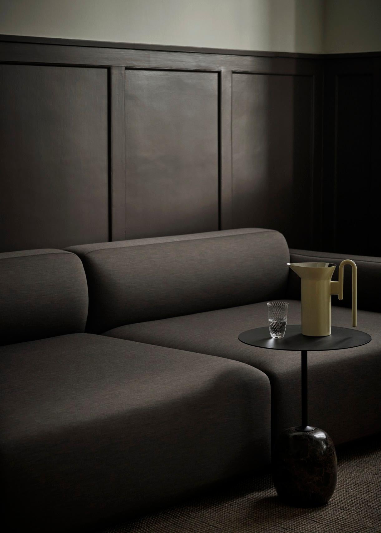 LATO LN8, Warm Black Steel & Marble Side Table by Luca Nichetto for &Tradition 1