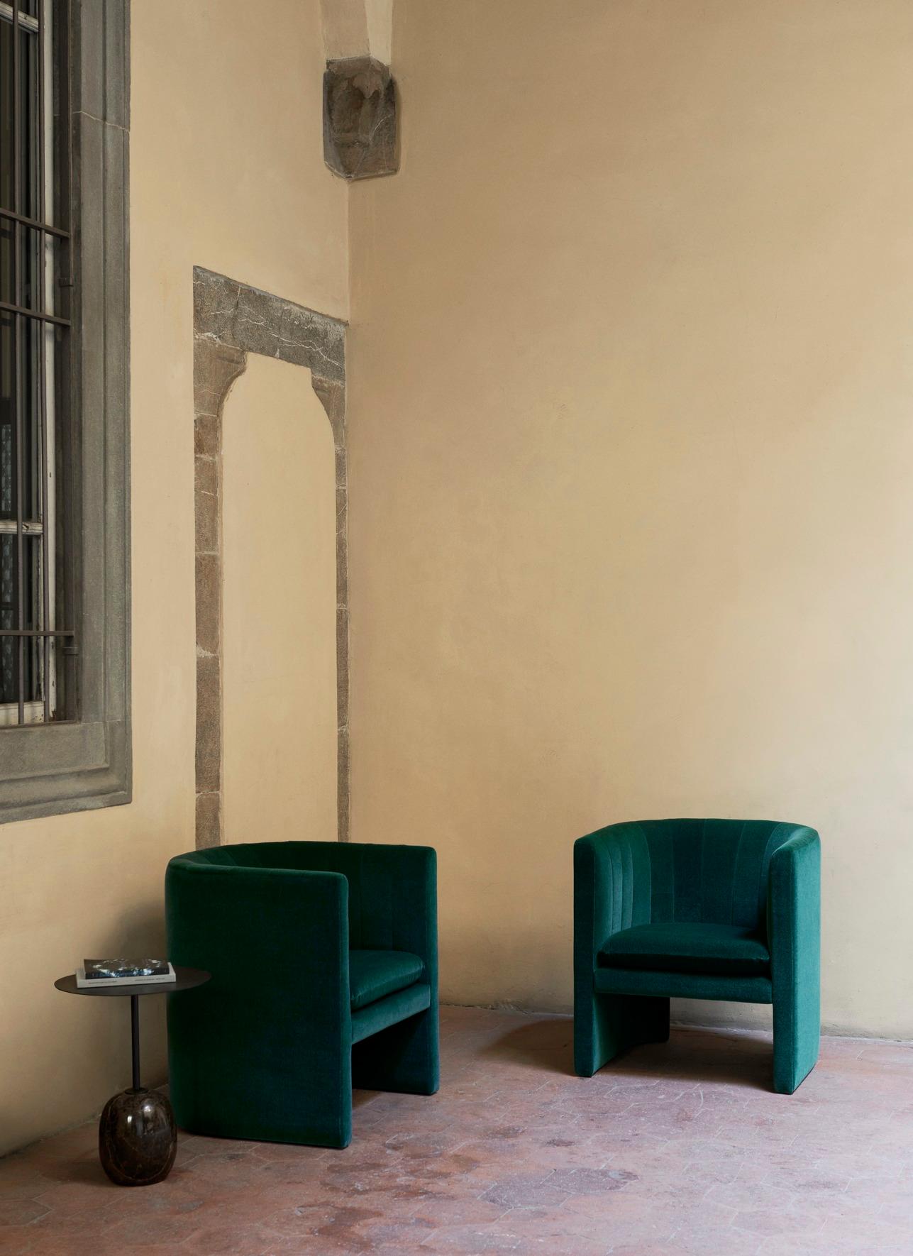 Contemporary LATO LN8, Warm Black Steel & Marble Side Table by Luca Nichetto for &Tradition