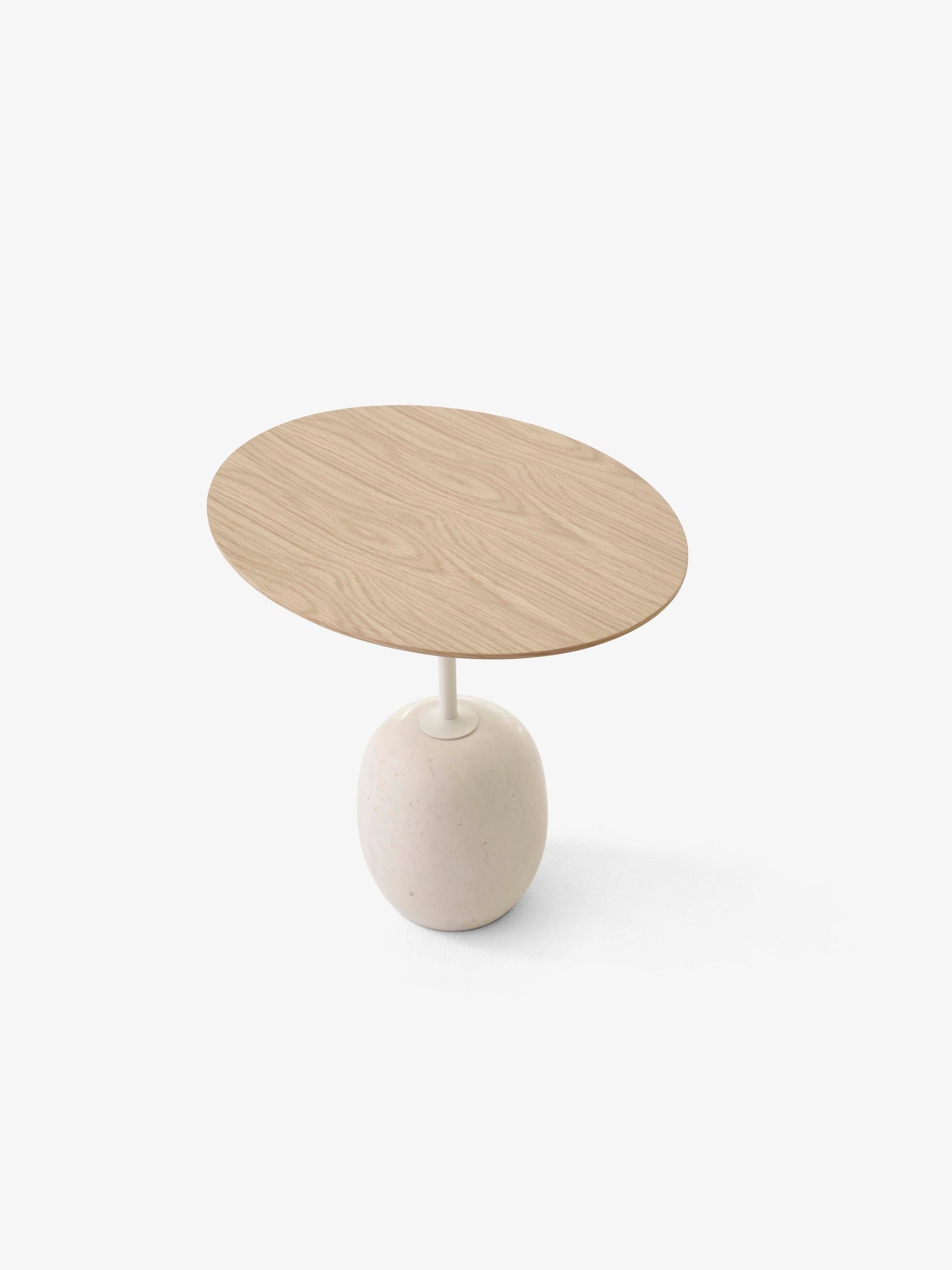 Lato LN9 Side Table in  Lacquered Oak/Marble, by Luca Nichetto for &Tradition in vendita 1