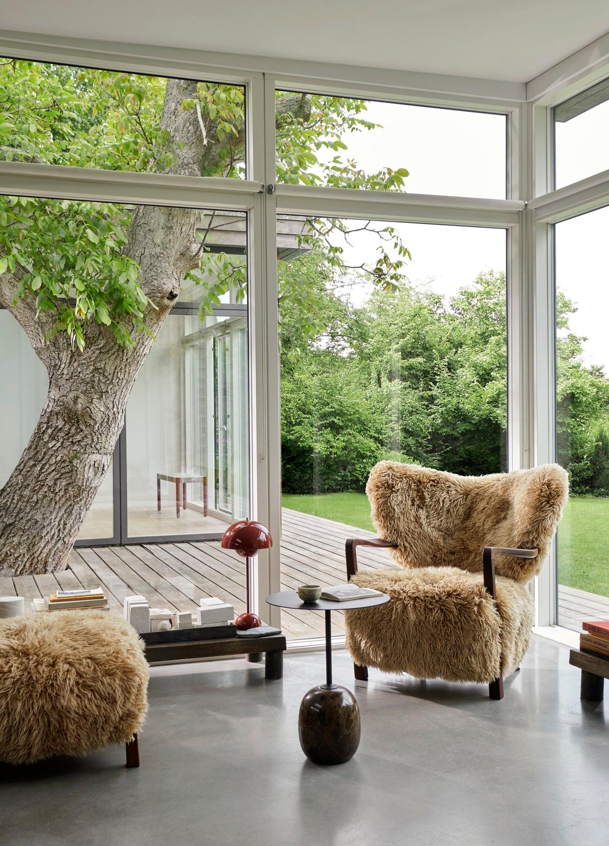 Acier Ensemble de tables d'appoint Lato en acier noir et marbre par Luca Nichetto pour &Tradition en vente
