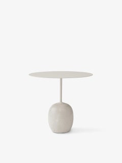 Lato Set of Side Tables in White Steel & Marble by Luca Nichetto for &tradition