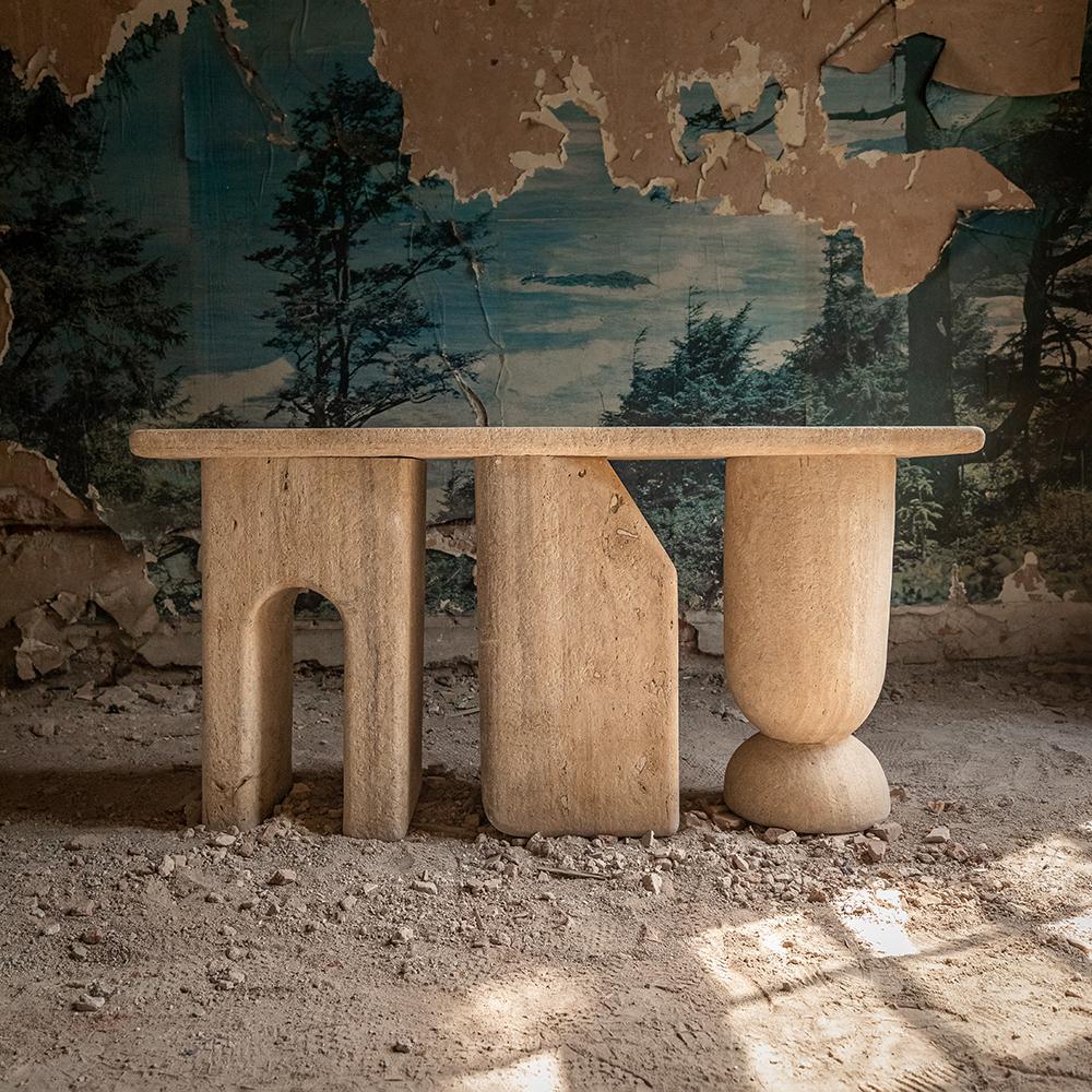 Modern Lätt 1.0 Contemporary Marble Console by RDLC For Sale