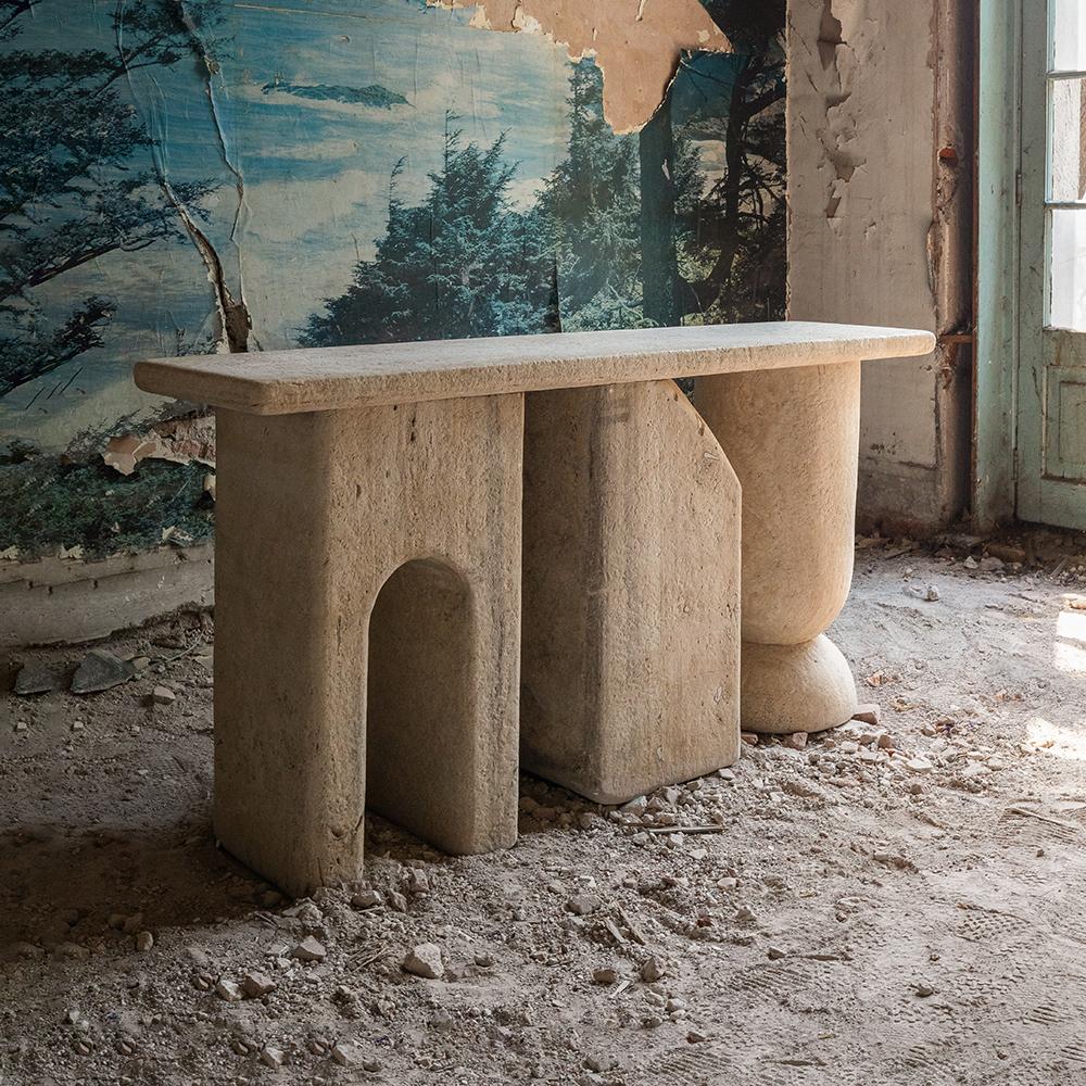 Mexican Lätt 1.0 Contemporary Marble Console by RDLC For Sale