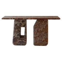 Antique Lätt 2.0 Contemporary Marble Console by RDLC