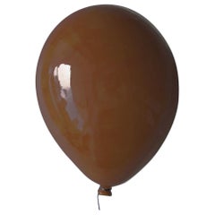 Latte glänzende Keramik Ballon Skulptur handgefertigt für Wand, Decke Installation