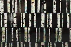 Urushi Natural Black Lacquer and Abalone Shell Lattice Box L by Alexander Lamont