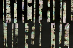 Urushi Black Lacquer and Abalone Shell Lattice Box - Small by Alexander Lamont