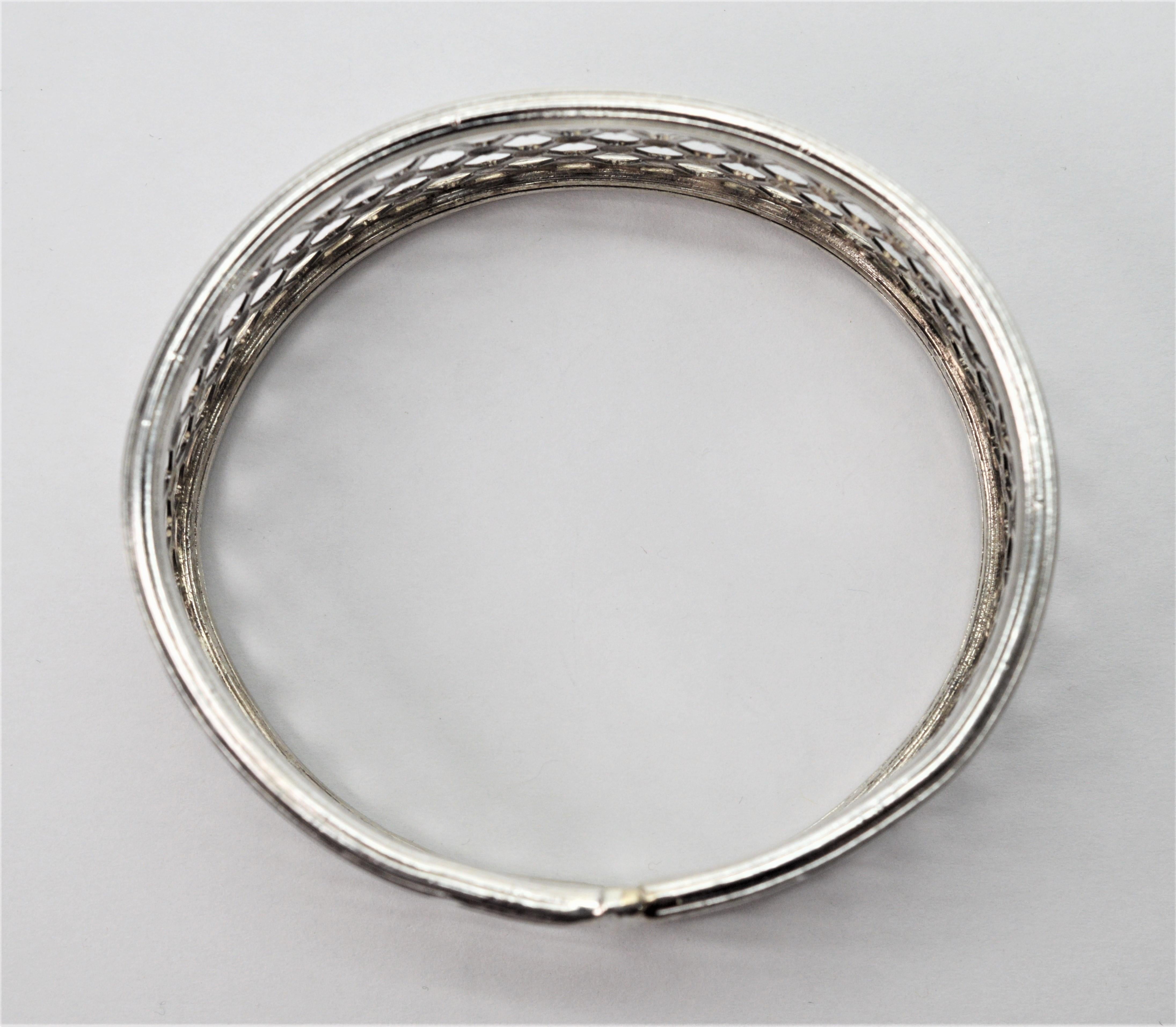 Donna Bracciale in argento con pizzo a reticolo in vendita