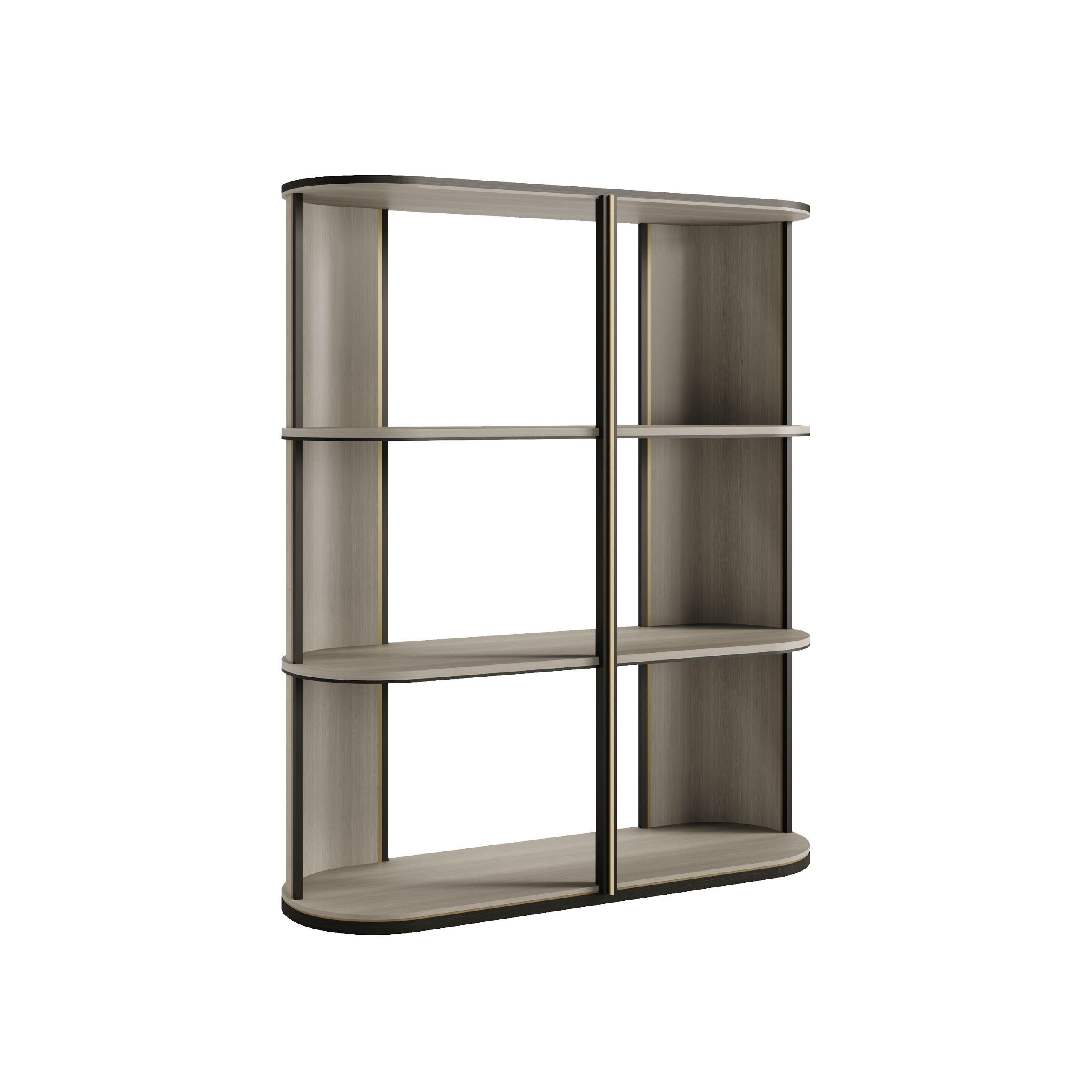 Estantería de madera LATTICE Surfer, diseño de estanterías moderno y contemporáneo Moderno en venta