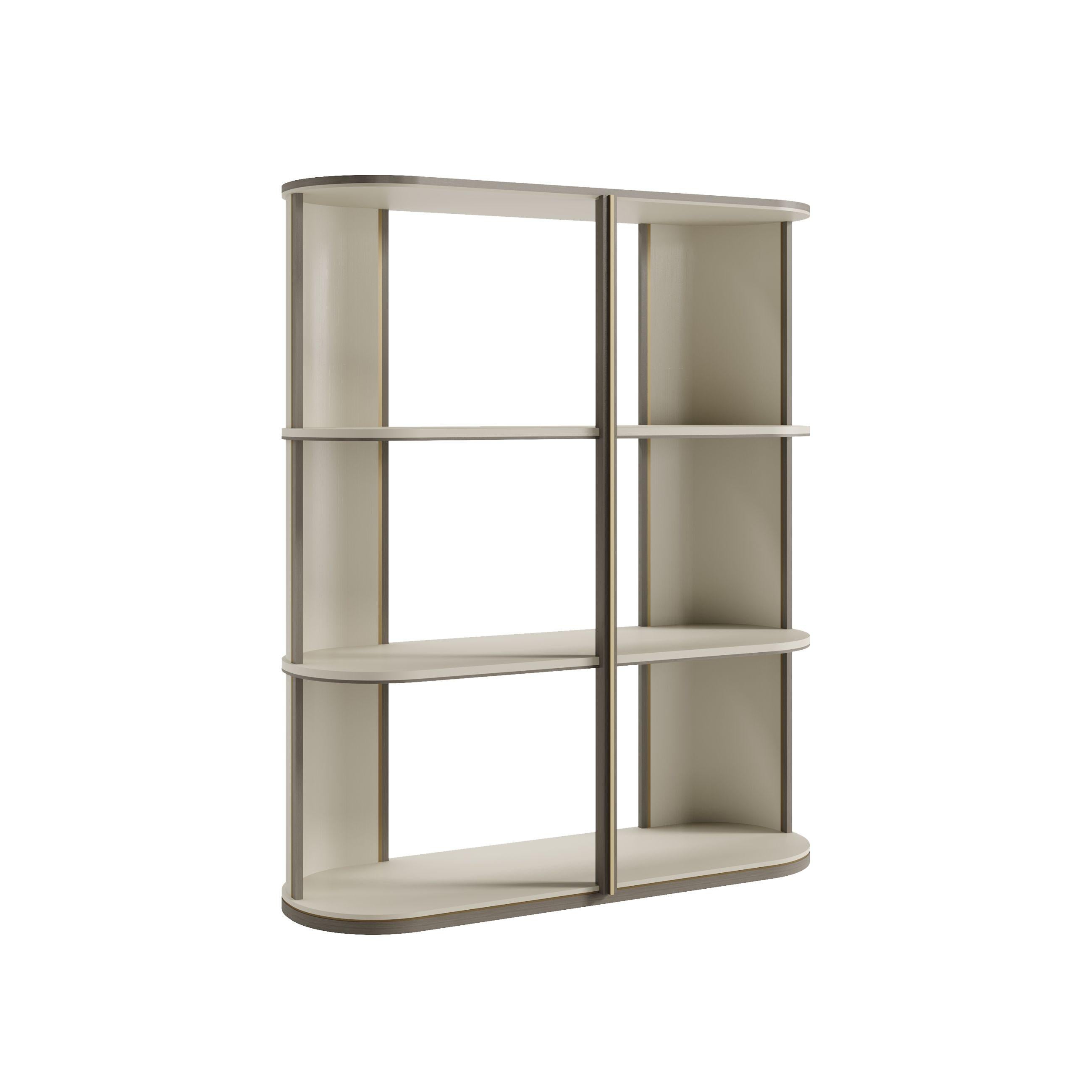 Estantería de madera LATTICE Surfer, diseño de estanterías moderno y contemporáneo Hecho a mano en venta