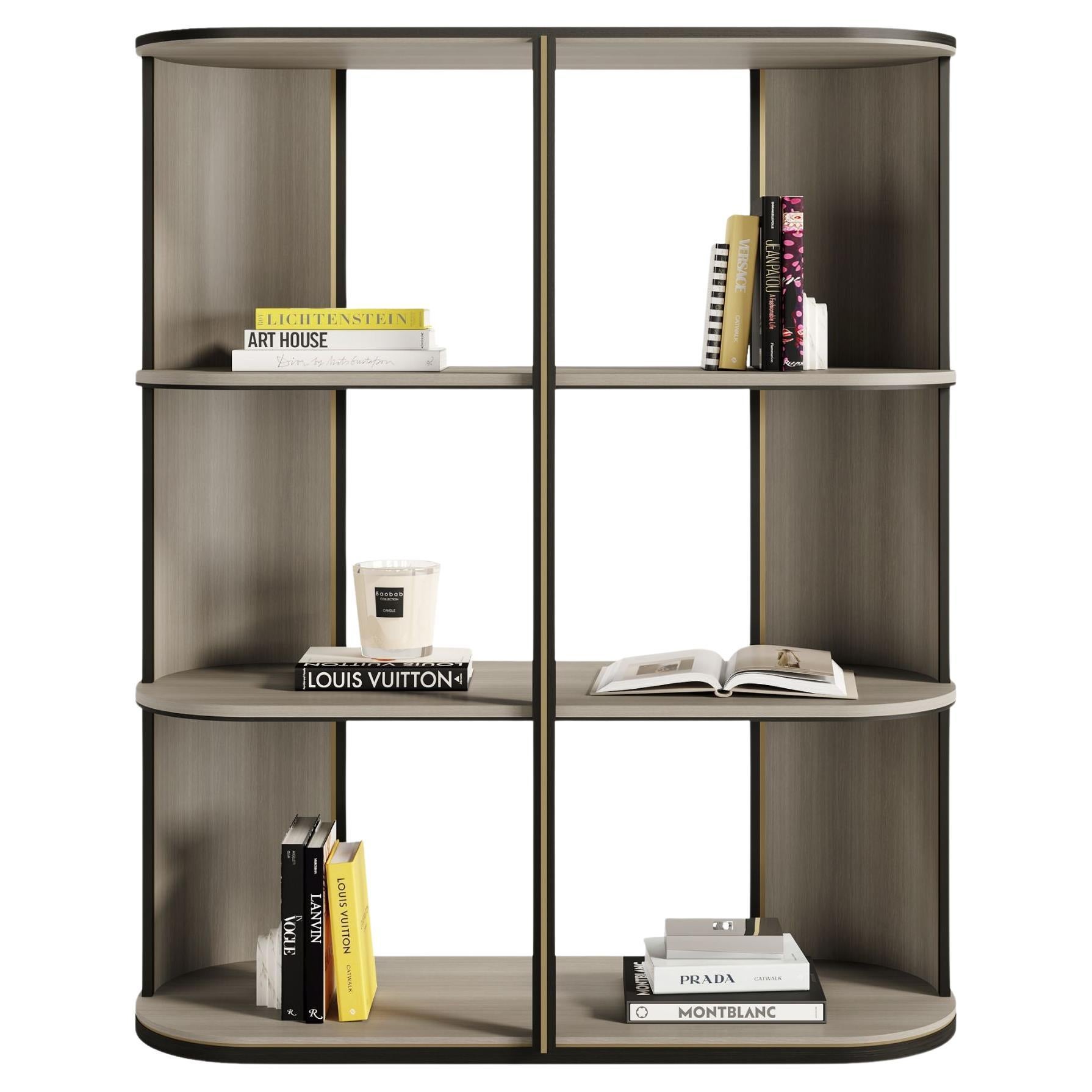 LATTICE Libreria in legno Surfer, libreria dal design moderno e contemporaneo