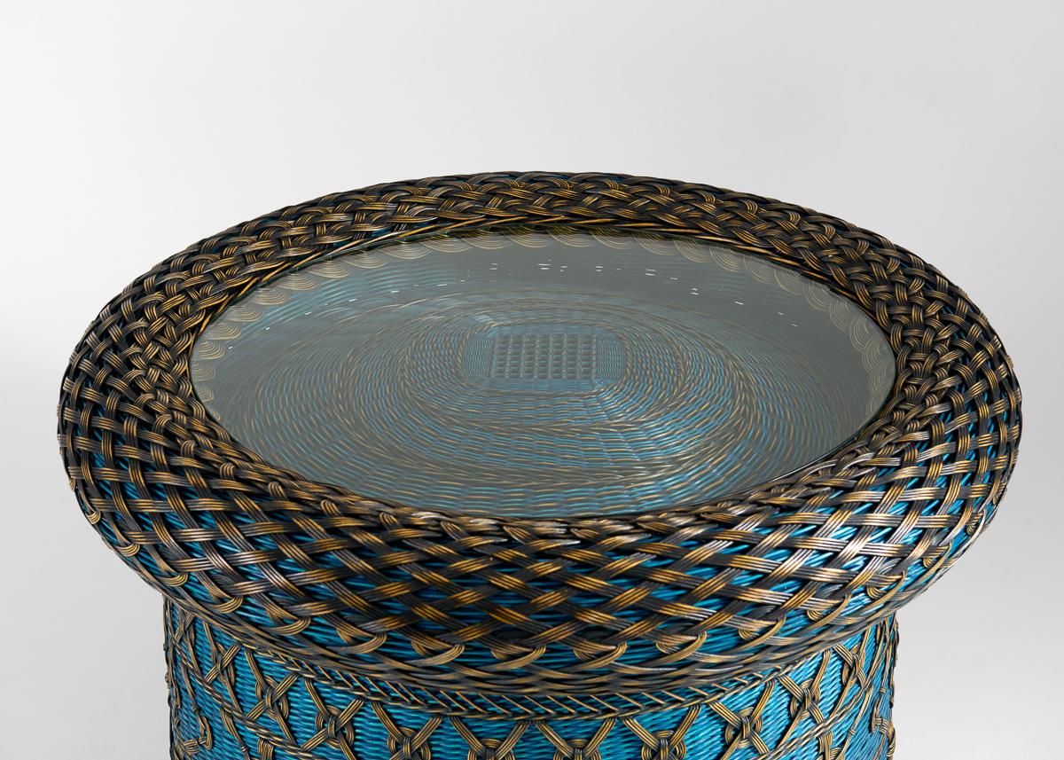 Américain Lattice & Symbols, table centrale, Peeta Tinay, États-Unis, 2020 en vente