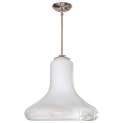 Lattimo and Clear Glass Gradient Pendant