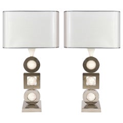 Laudarte Srl Andromeda Table Lamps by Attilio Amato, Pair Available , Vintage 