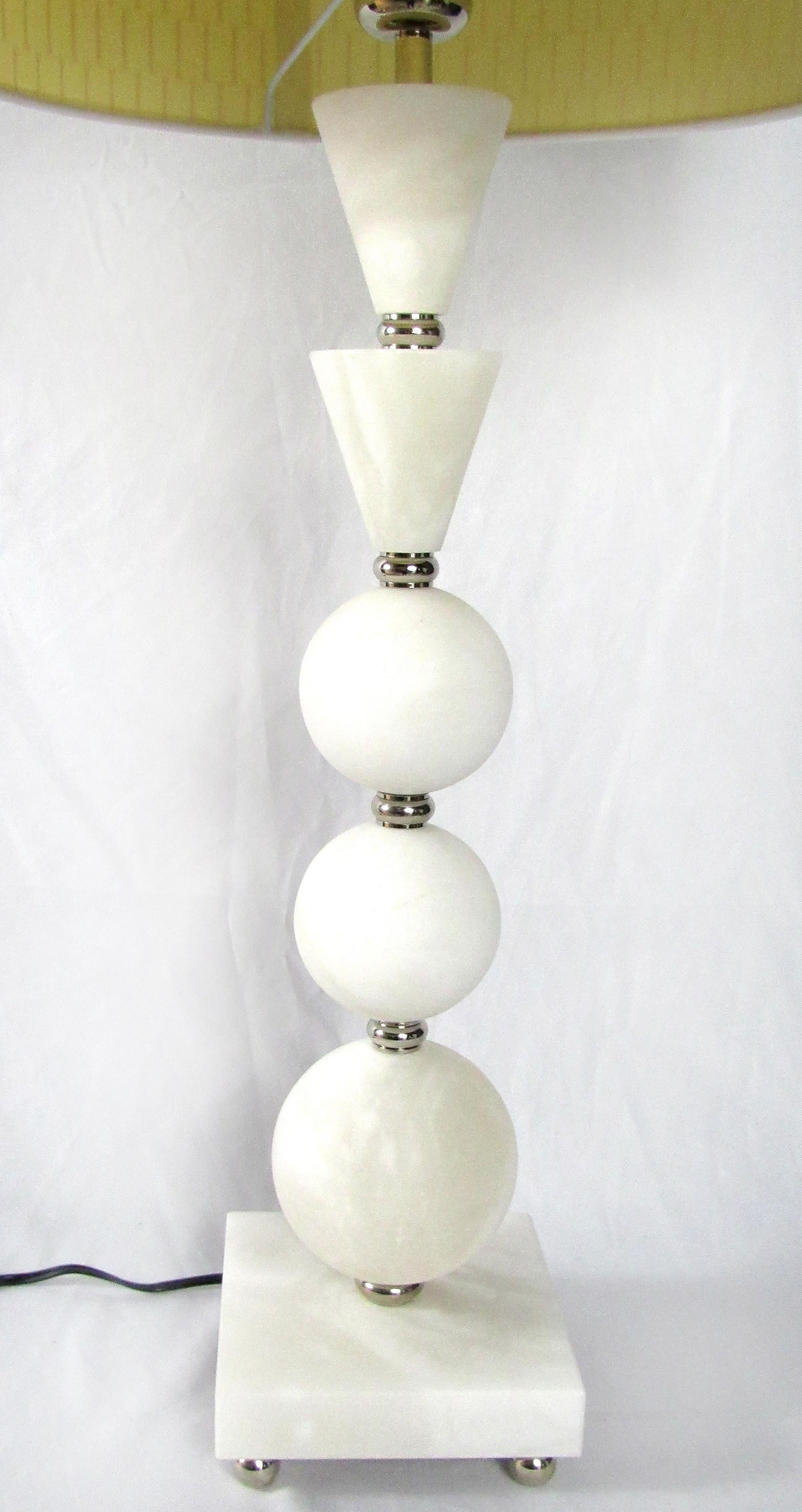 Italian Laudarte Srl Leo Marai Alba Marble Table Lamp by Attilio Amato For Sale